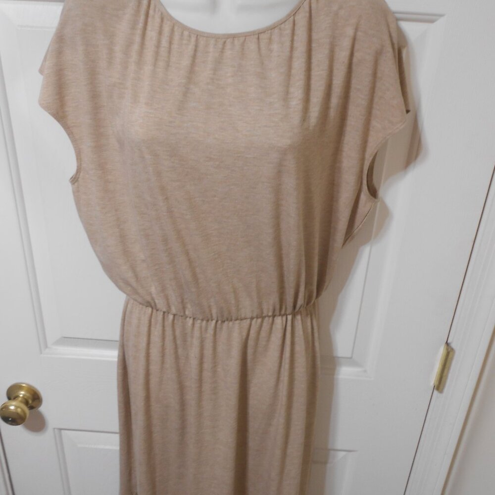 Wayf Beige Midi Dress